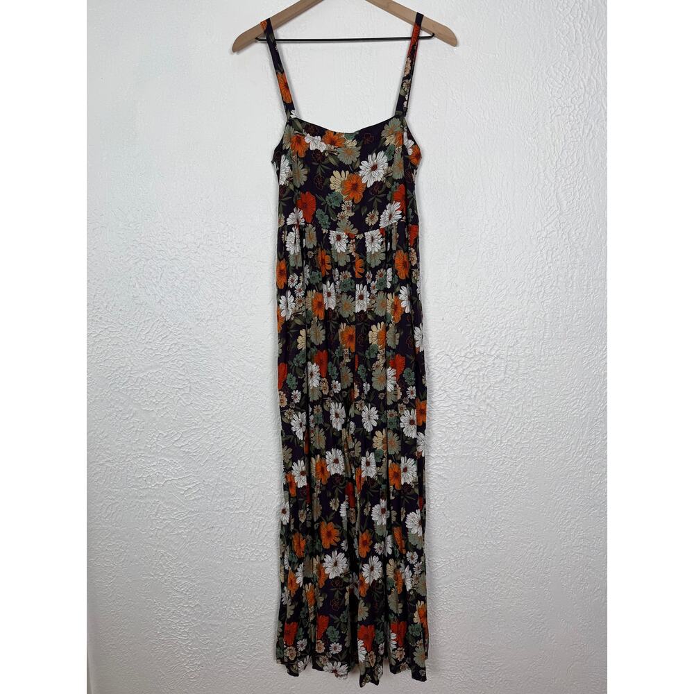 Natural Life Patti Floral Sleeveless Wide Leg Jumpsuit Boho Size XS - Picture 2 of 6